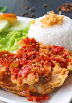 ayam geprek original+Nasi