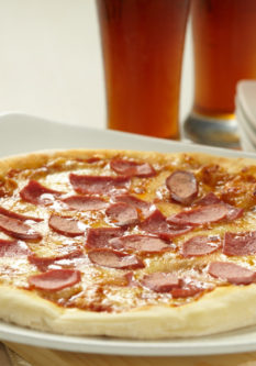 pizza beef & sosis